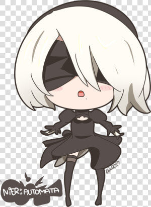 Tf2 2b   Png Download   Nier Automata 2b Chibi Art  Transparent Png