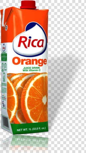 Jugo De Naranja Rica 1 Lt Con Vitamina C   Rica Orange Juice  HD Png Download