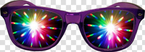 Purple Diffraction rave Glasses By American Paper Optics   Rave Glasses Png  Transparent Png