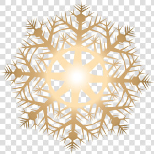 Light Snowflake   Vector Gold Snowflake Png  Transparent Png