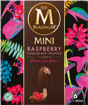 Magnum Minis Raspberry Chocolate Truffle   Magnum Mini Raspberry Chocolate Truffle  HD Png Download