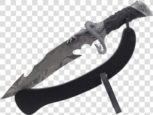 Skeletal Sea Dragon Dagger   Hunting Knife  HD Png Download