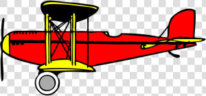 Biplane Oldtimer Nostalgic Free Picture   Wright Brothers Plane Cartoon  HD Png Download