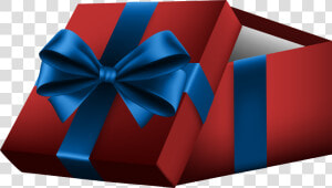 Open Gift With Red   Christmas Transparent Opened Gift Box Png  Png Download