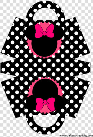 Kit Festa Minnie Rosa Preto E Pink   Red Polka Dot Circle  HD Png Download