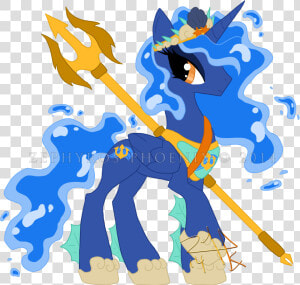 Transparent Neptune God Png   My Little Pony Princess Neptune  Png Download