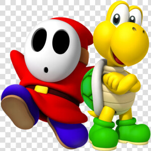 Shy Guy And Koopa Troopa  HD Png Download