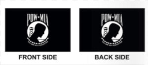 Collins eder Flag   Double Sided Pow Mia Flag   Graphic Design  HD Png Download