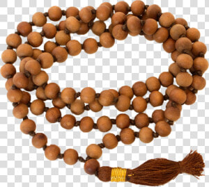 Sandalwood Knotted Mala   Bead  HD Png Download