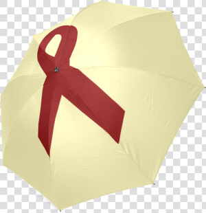 Red Ribbon Foldable Umbrella  HD Png Download