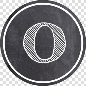 Chalkboard Banner O   Circle Printable Chalkboard Letter  HD Png Download