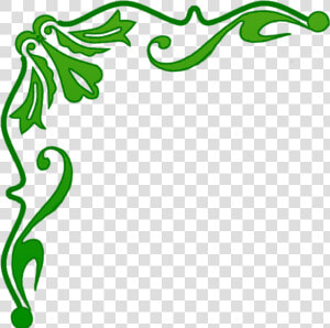 Green Border Style Png Clipart   Png Download   Green Wedding Border Png  Transparent Png