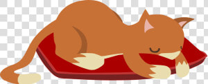 Transparent Sleeping Dragon Png   Art Clip Cat Sleeping  Png Download