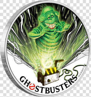 2017 1oz Ghostbusters Silver Coin   Slimer  HD Png Download