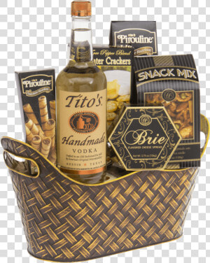 Perfect Score Vodka Gift Basket  Titos Gift Basket    Tito  39 s Handmade Vodka  HD Png Download