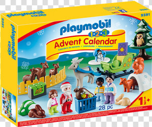 Playmobil Advent Calendar 9391 Christmas In The Forest   Playmobil Advent Calendar 2019  HD Png Download