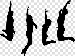 Human Behavior performing Arts silhouette   Silhouette Jumping For Joy  HD Png Download