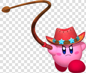 Kirby Holding A Whip   Kirby Return To Dreamland Whip  HD Png Download