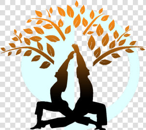 Postura Da Arvore Yoga   Yoga Tree Pose Silhouette  HD Png Download