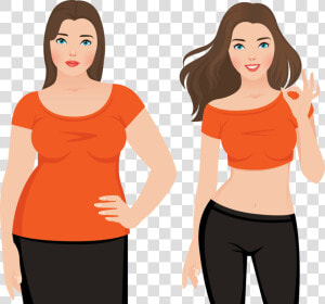 Before After Weight Loss Art  HD Png Download