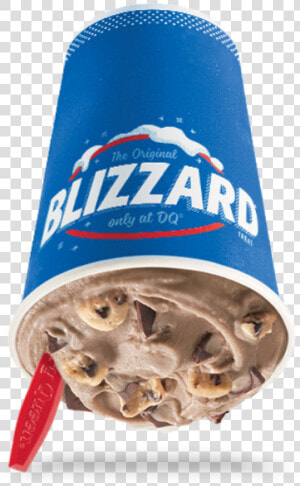 Double Fudge Cookie Dough Blizzard® Treat   Peppermint Hot Cocoa Blizzard  HD Png Download