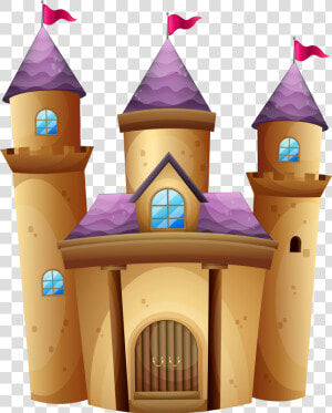 Top 84 Castle Clip Art   Prince And Princess With A Castle Cartoon  HD Png Download