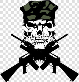 Transparent Skull Border Png   2nd Amendment God Guns Guts Made America Free  Png Download