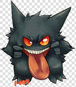 View 094 Gengar By 1 084 d6k4mtn     Cartoon  HD Png Download