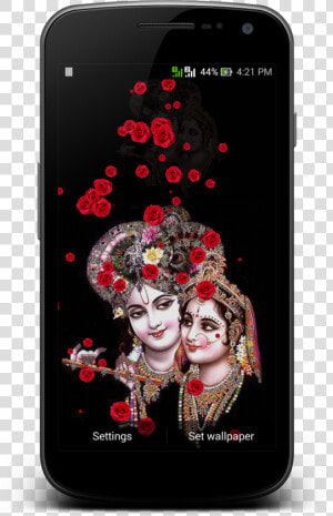 Live Krishna Wallpaper Download   Radha Krishna Mobile Wallpaper Free Download  HD Png Download