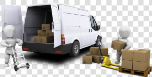 Vans Clipart Courier Van   Packers And Movers Loading  HD Png Download