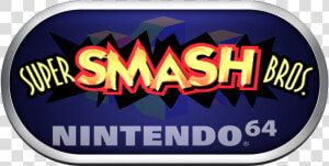 N64 Silver Ring Clear Game Logo Set   Super Smash Bros N64 Logo  HD Png Download