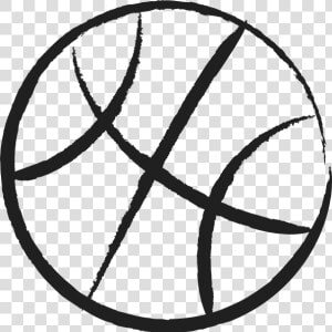 Basketball Outline Clip Art At Clker   Free Black And White Basketball Clipart  HD Png Download