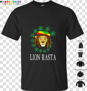 Funny Rasta Lion Reggae Lion Gift Tank Top   T shirt  HD Png Download