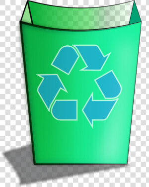 Green Recycle Bin Clip Arts   Recycle Can Clip Art  HD Png Download