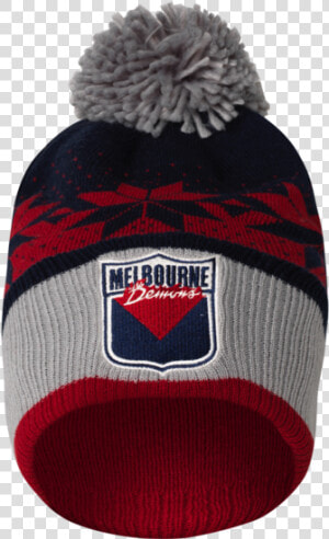 Melbourne Demons 2020 Adults Mens Winter Pom Pom Beanie   Melbourne Football Club  HD Png Download