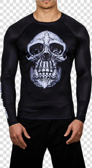 Chimp Skull Ls Compression Rashguard   Mammut Alpine Underwear Long Sleeve  HD Png Download