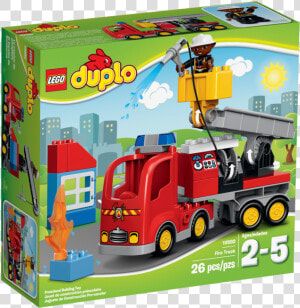 Lego® Duplo® Fire Truck   Lego Fire Truck Duplo  HD Png Download