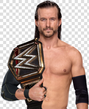 Adam Cole Showing Belt   Adam Cole Wwe Champion  HD Png Download