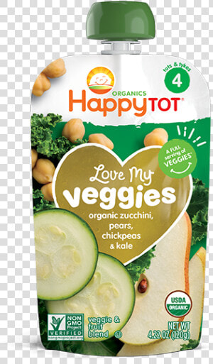 Zucchinis  Pears  Chickpeas  amp  Kale Class Fotorama   Happy Tot Love My Veggies  HD Png Download