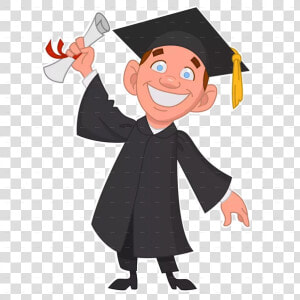 How To Become A Top University Student   Graduating Student Clipart  HD Png Download