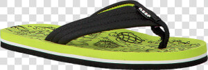 Green Reef Flip Flops Grom Reef Footprints  HD Png Download