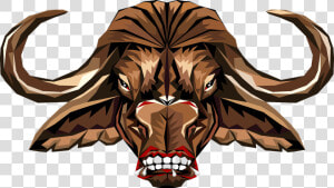 Head Animal Buffalo Nature Stylized Comic   Buffalo Head Art Png  Transparent Png