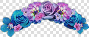  purple  blue  flowercrown  flowers  flower  freetoedit  HD Png Download