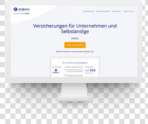 Zurich And Coverwallet Launch Online Platform Insurance  HD Png Download