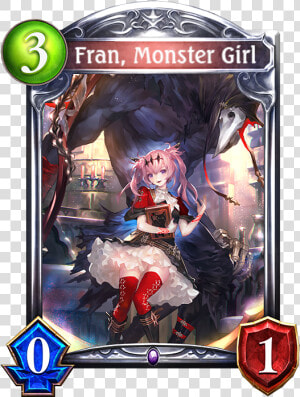 Fran Card   怪物 の 少女  HD Png Download