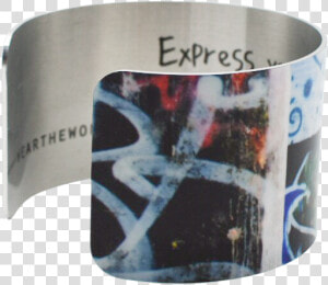 Express Yourself Graffiti Cuff Bracelet Class   Bangle  HD Png Download