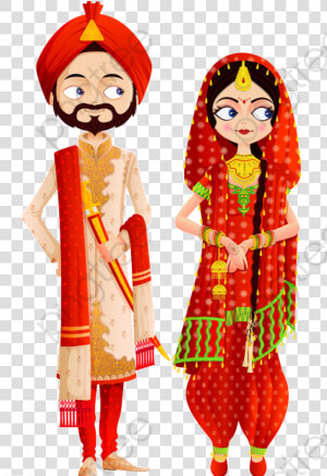 Clipart Groom Category   Indian Wedding Cartoon Png  Transparent Png