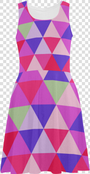 Geometric Pink Triangle Pattern Atalanta Sundress   Pattern  HD Png Download