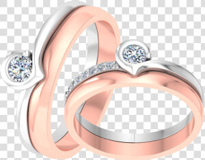 Adorable Couple Rings   Diamond Engagement Ring Designs For Couple  HD Png Download