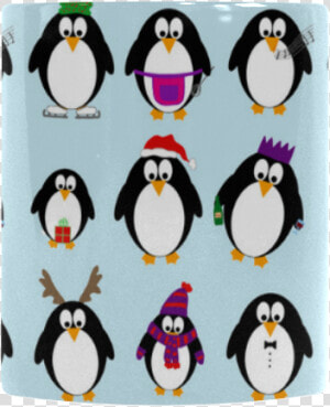 Christmas Party Penguins Custom Morphing Mug   Adã©lie Penguin  HD Png Download